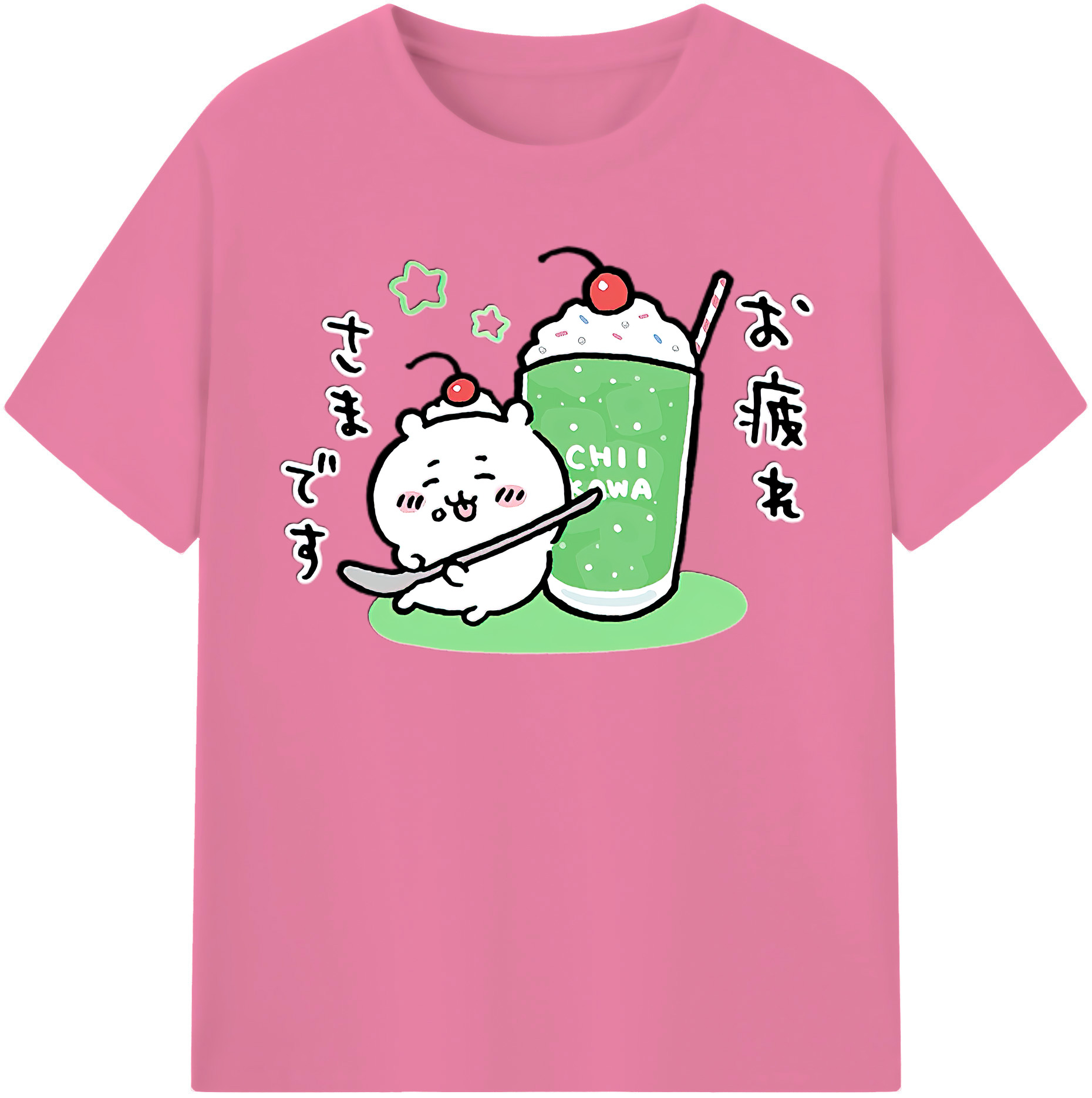 （画像用） ちいかわ ちいかわ Chii-kawa chiikawa 綿100％半袖Tシャツ（フロントプリント）